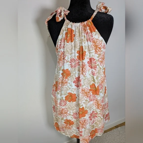 Minkpink Women's Tabitha Dress in Rayon-voile Halterneck Orange Sz XL Like New! - Picture 8 of 11